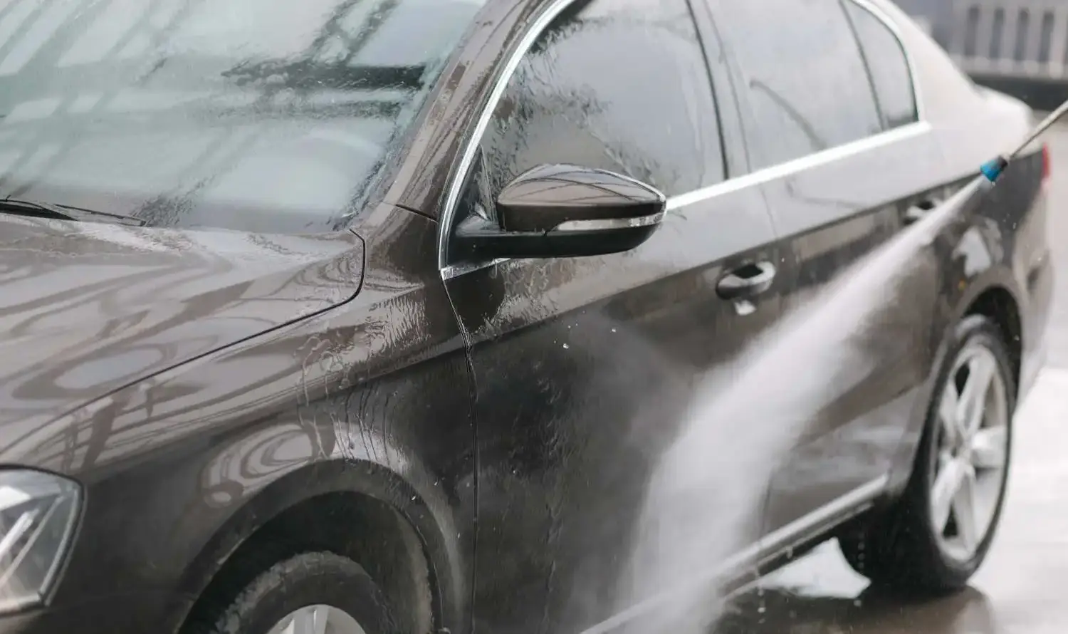 Pressure Washing Car Exterior