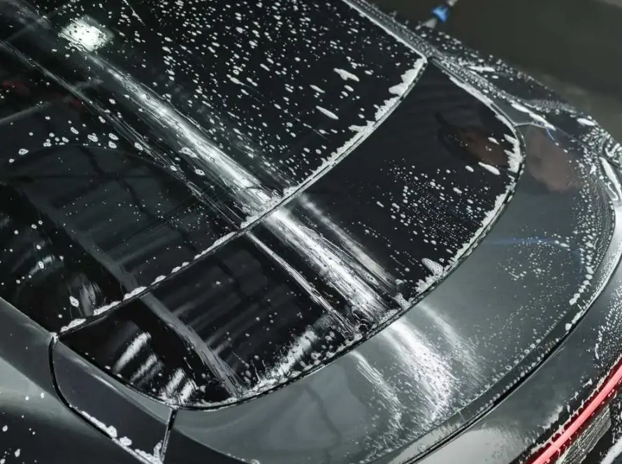 Pressure Washing Vehicle Exterior