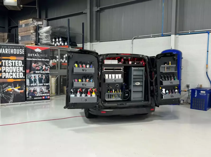 Calgary Mobile Detailing Van Setup