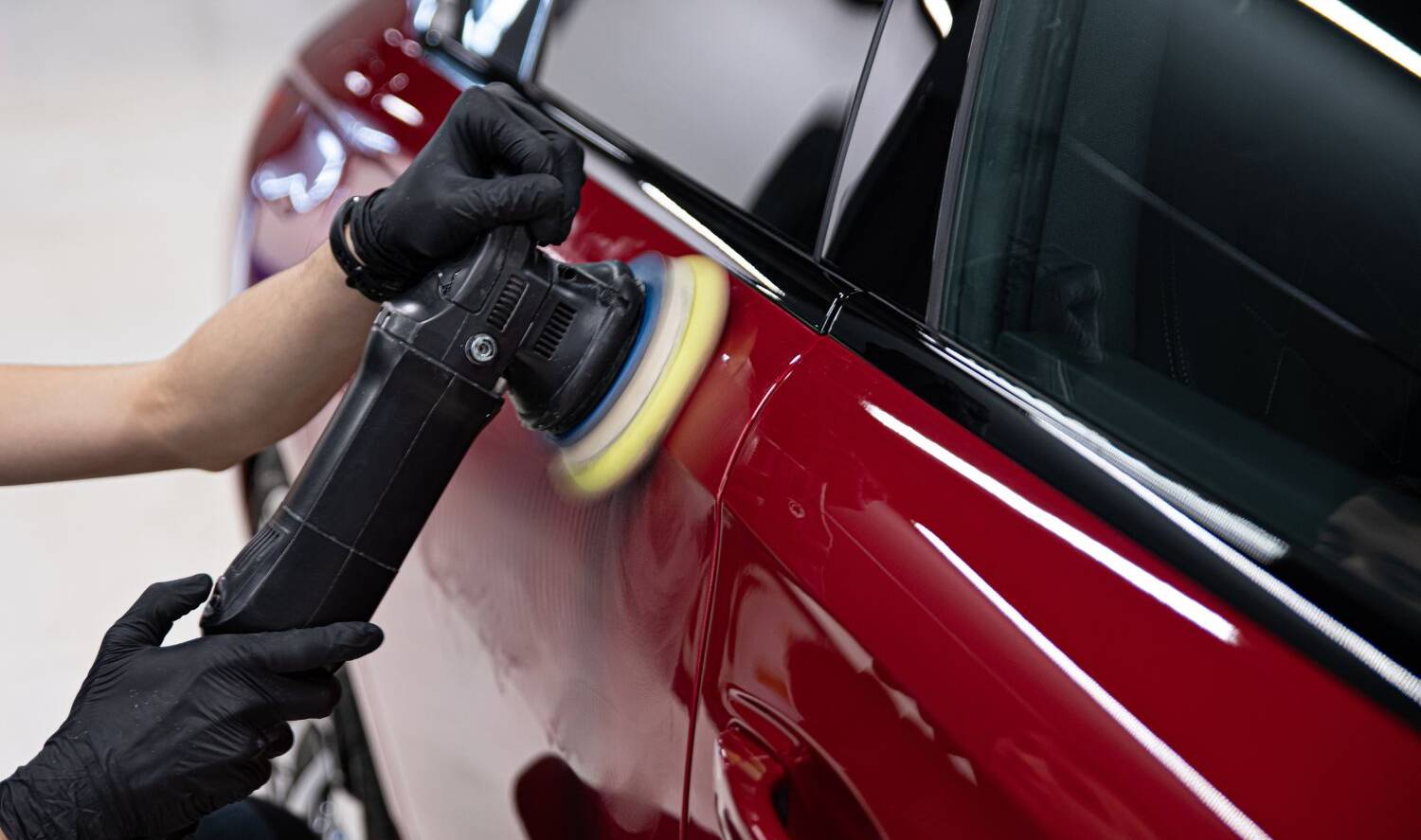 Restoring Red Exterior Shine With Paint Correction