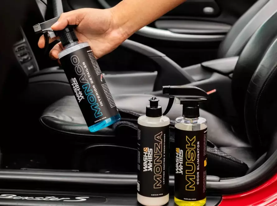 Using Interior Detailing Products to clean interior